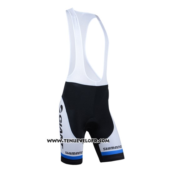 2014 Maillot Ciclismo Giant Shimano Noir et Blanc Manches Courtes et Cuissard